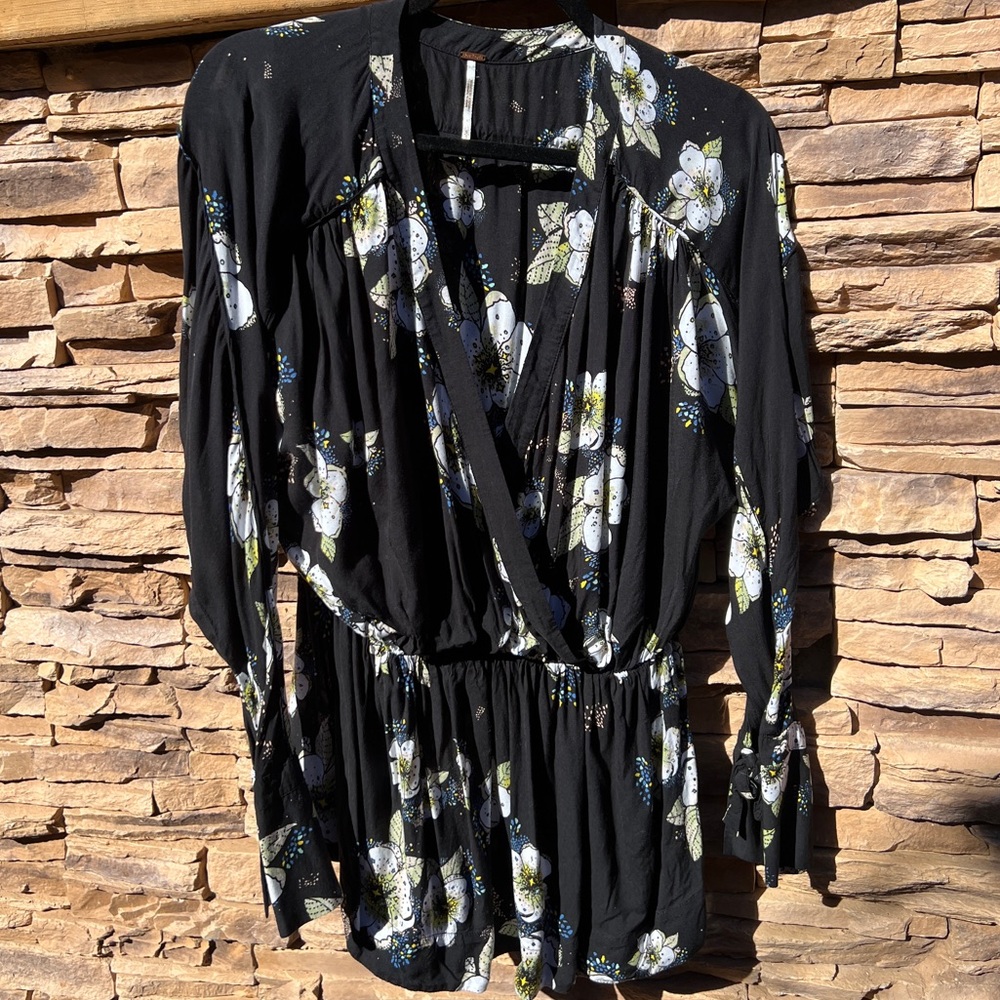 Free People Large floral Tunic large